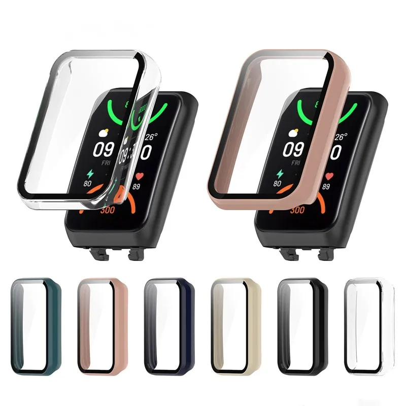 

Smart Watch Case PC+Tempered Glass Full Screen Protector Shell For OPPO Band 2 Integrated Protective Case