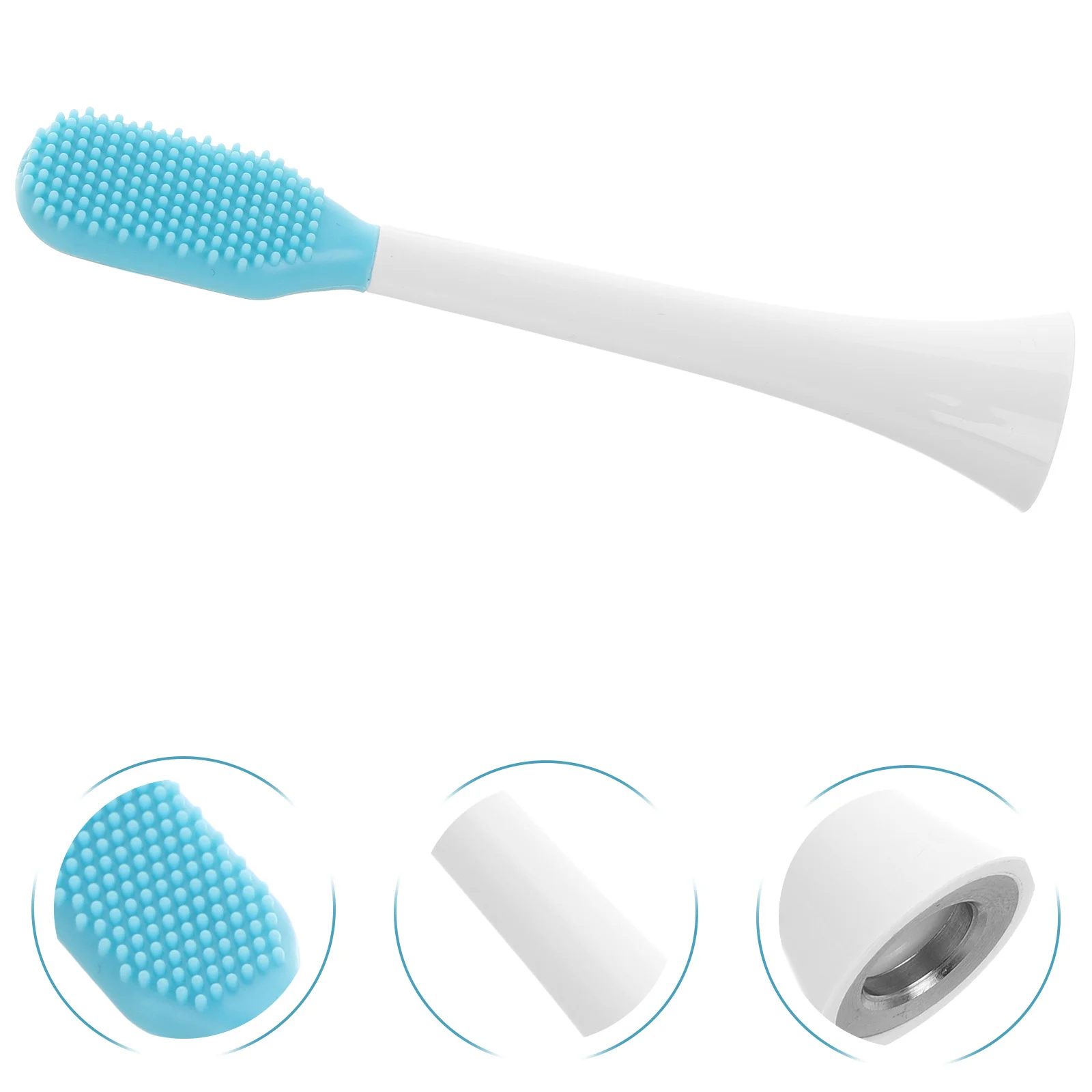 

Electric Toothbrush Heads Reusable Soft Bristle Replacement For Electric Toothbrush Compact Sturdy Silicone Material