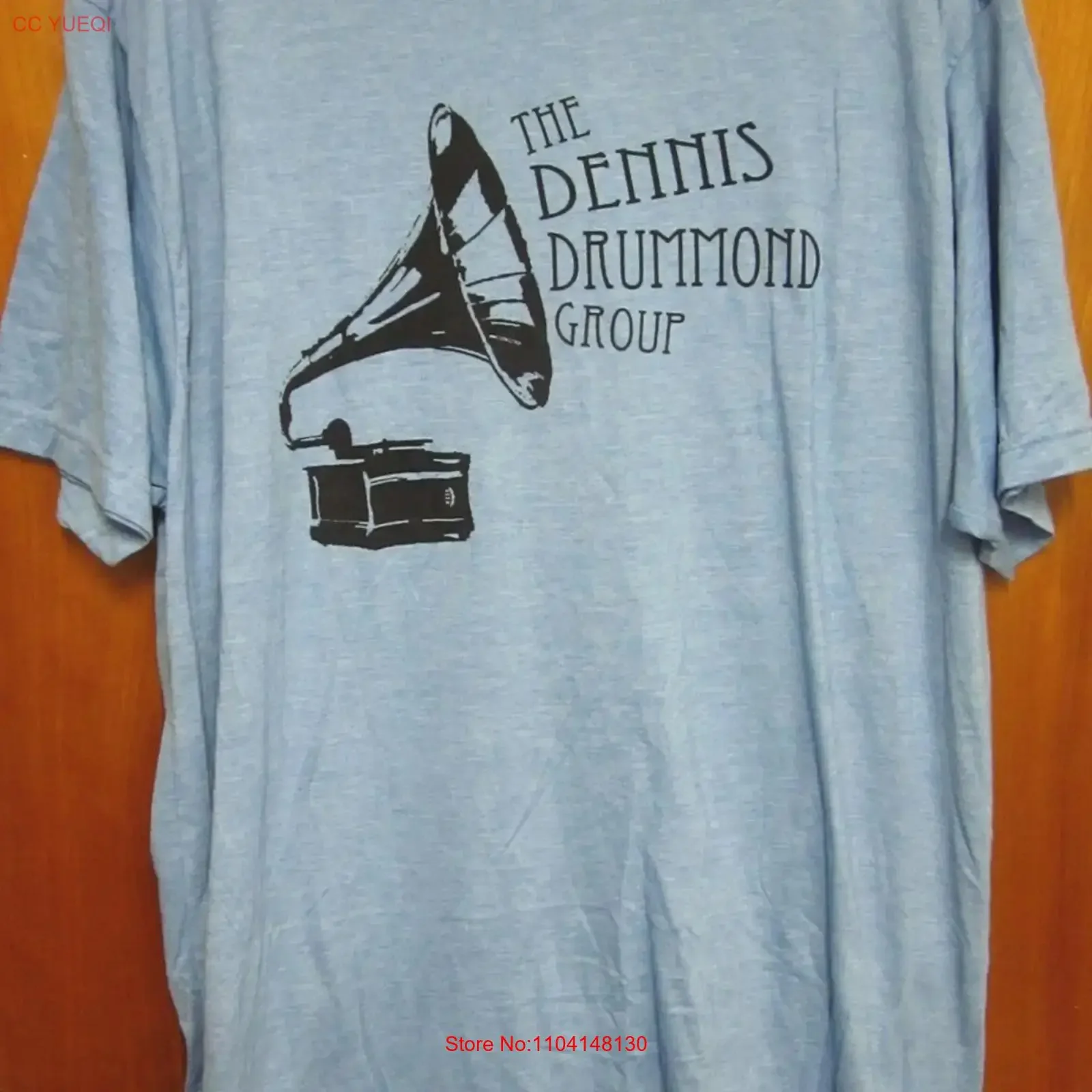 Camiseta DENNIS DRUMMOND GROUP con estampado de tocadiscos, camiseta de rock de Youngstown, Ohio, estilo vintage, streetwear con gráfico, cómoda