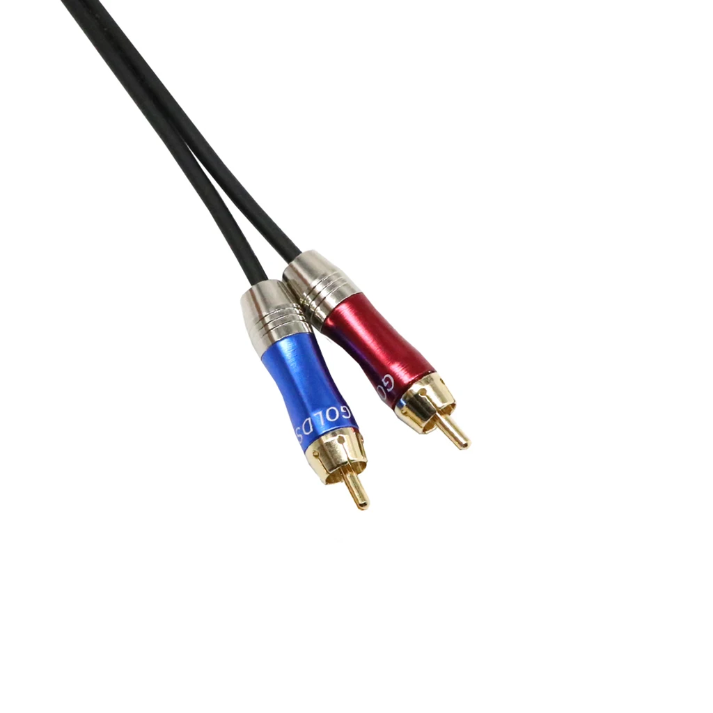 XLR Female to Dual RCA Male Audio Cable Shielded Right Angle Wire Converter for DJ Controller Amplifier