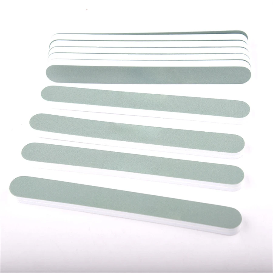 Lima de uñas de doble cara, pulidor de uñas Natural de grano 600/3000, lima de pulido, herramienta de manicura profesional, 10 Uds.
