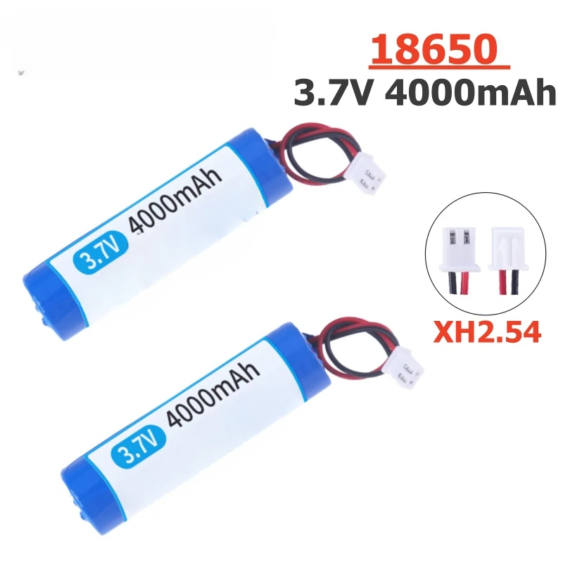 With Replacement Socket Emergency Lighting Xh2.54 Line for Bluetooth 4.2V 3.7V Lithium Ion Rechargeable Battery 4000MAH 18650