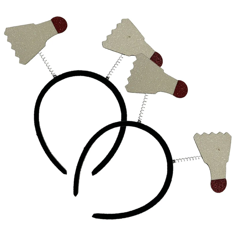 2 قطعة الرياضة تحت عنوان الريشة عقال حفلة الشعر الأطواق عدم الانزلاق مريحة الإبداعية إكسسوارات الشعر للاستخدام مرحلة الحفلات الرياضية #6