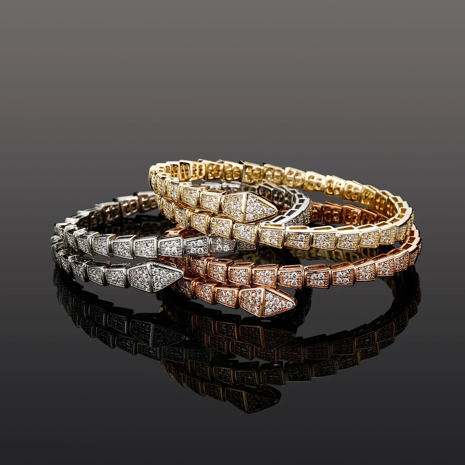 Jinao - High Quality AAA Zircon Snake Bracelet, European and American Bracelet, 2021