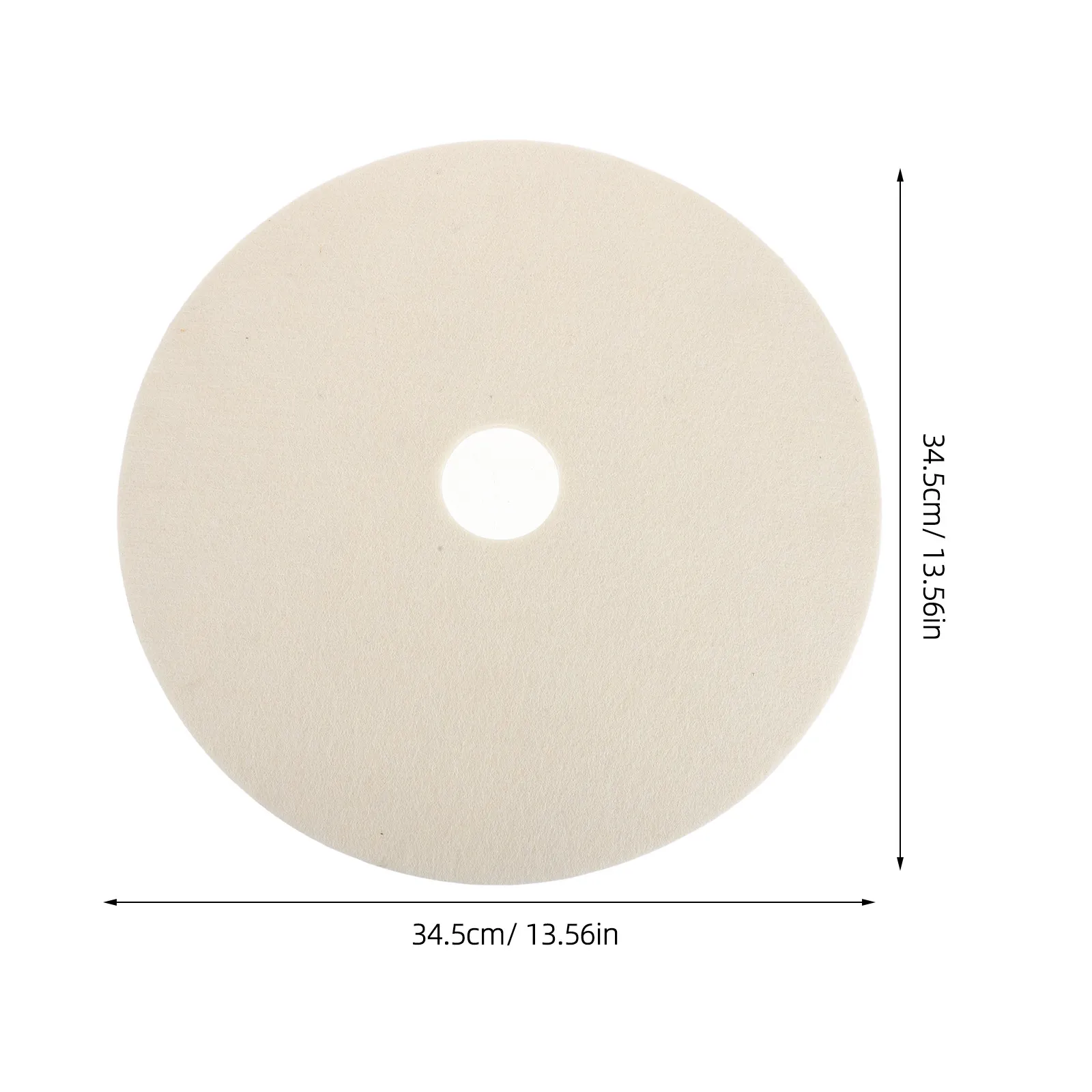 Pool Ball Cleaner Wool Ring 13.6 Inch Soft Wool Felt Pad Replacement for Pool Ball Polisher Billiard Cleaning Machine Pad