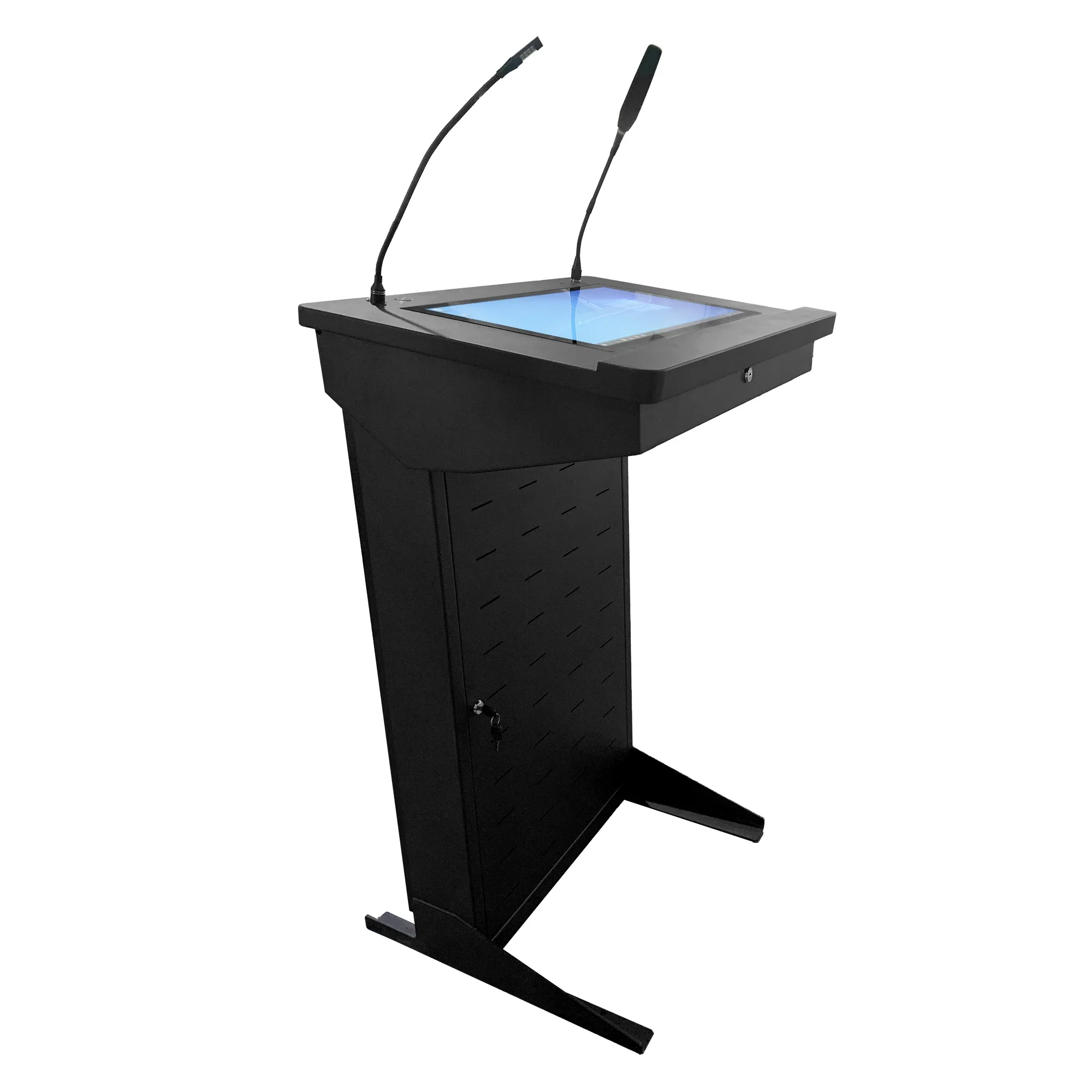 Digital Podium Lectern for Conference System, School Supply Podium Dual Touch Full HD 43