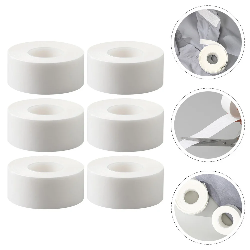 

6pcs 6 Rolls Adhesive Collar Protector Absorption Pads Breathable Sweat Liner For Hat Shirt Collar Sticky Sweat Pad Daily Use