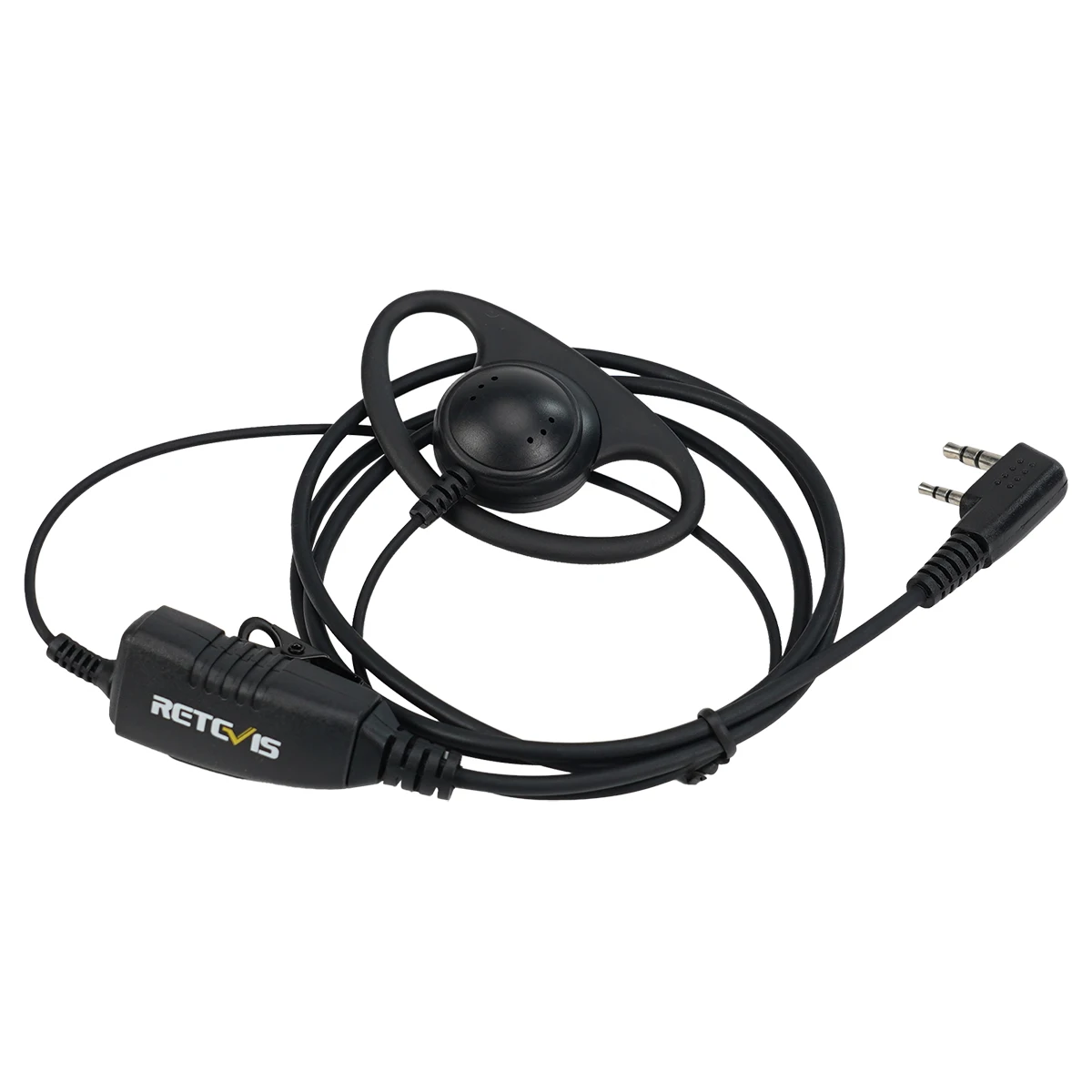 Retevis D-Typ Ohrbügel Ohrhörer Radio Headset Walkie-Talkie Zubehör für Baofeng UV-5R 888S Motorola GP301 CP88 CP100 HYT – Detail 1