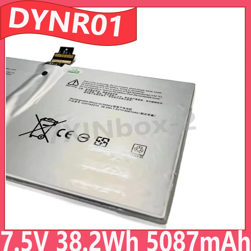 

DYNR01 G3HTA027H 7.5V 38.2Wh 5087mAh Battery For Microsoft Surface Pro 4 12.3" Tablet Series