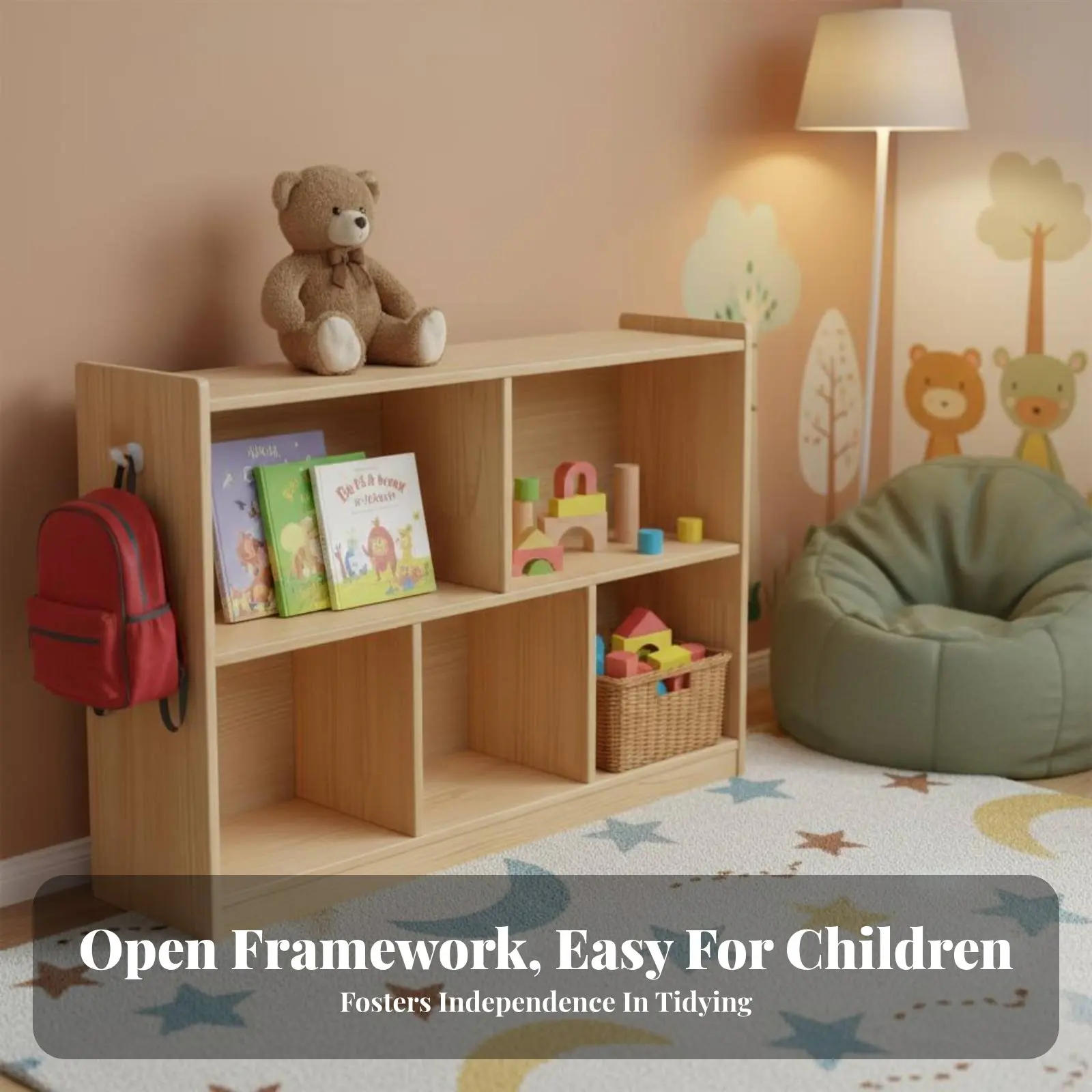 Etagere-montessori-securisee-pour-les-enfants-hauteur-reglable-5-compartiments-design-modulable-facile-a-nettoyer-pour-les-enfants-d'age-prescolaire-les-educateurs
