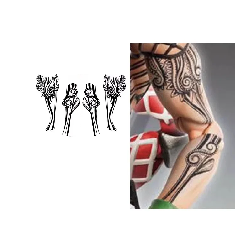 

Временная татуировка в стиле аниме, наклейка Diavolo King, малиновая рука, боди-арт, реквизит для косплея