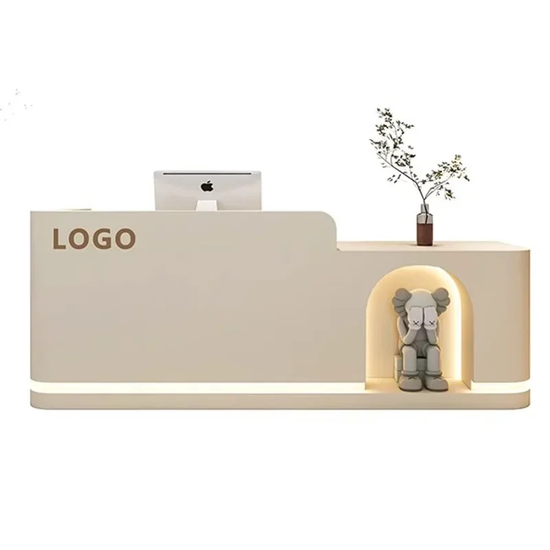 

Стоячий офис, белая стойка регистрации, кафедра, небольшая стойка регистрации, наличные, роскошный маленький стол, счетчик целлюлоз, мебель для магазина