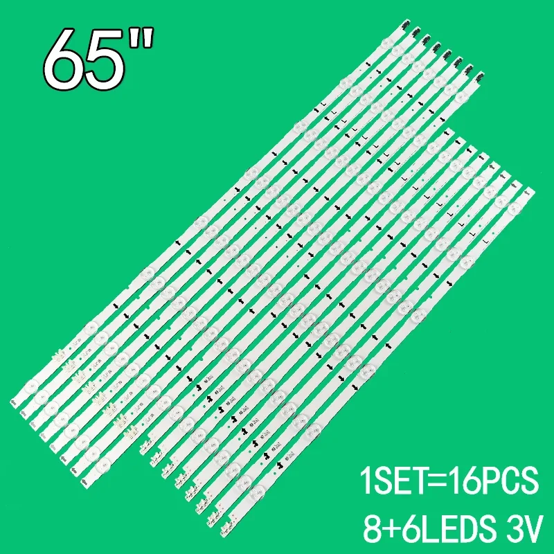 Strip lampu latar TV LCD 65 inci D4GE-650DCA-R2 3228 R06 UA65H6400 ununun65j6300