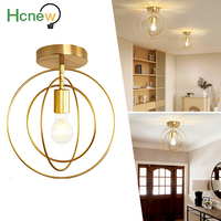 Modern Metal E27 E26 Ceiling Light Industrial Iron Ceiling Lamp Vintag Chandelier Decor for Home Corridor Aisle Lighting Fixture