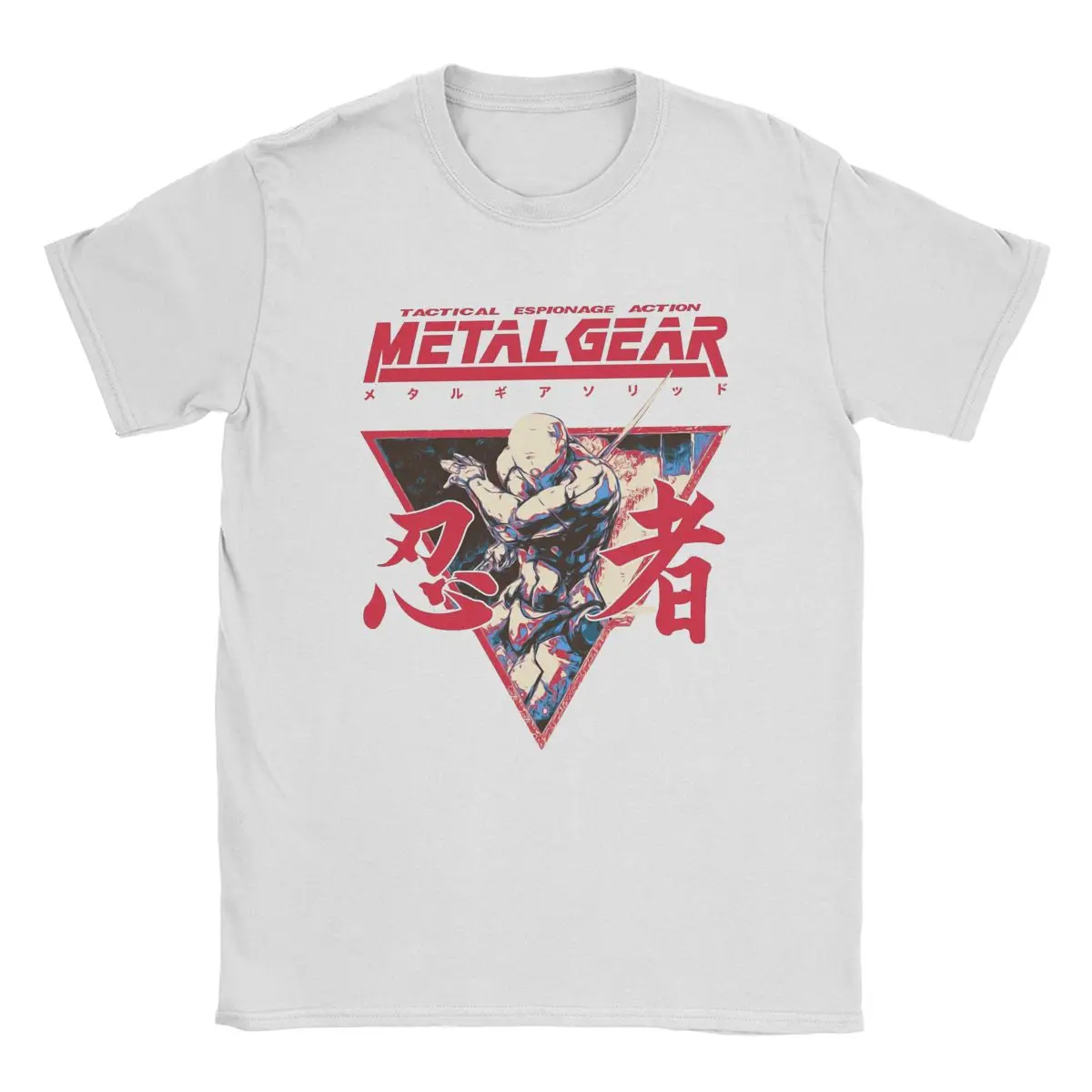 

Novelty Game Metal Gear Solid Option C T-Shirt for Men Round Collar Cotton T Shirts MGS Gothic Phantom Hipster Short Sleeve Tees