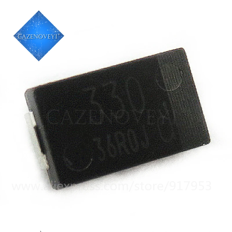 20 unids/lote SMD 6,3 V 330UF condensador de tantalio baja ESR 330UF 4TPB330M 7343 puede reemplazar OE128 OE907 0,8