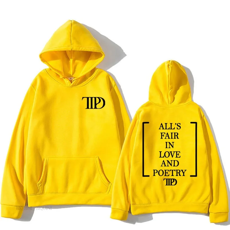 TTPD قسم الشعراء المزحفة هوديس النساء الرجال الهيب هوب هوديي غير رسمي البلوفرات خمر فضفاض عداء ببطء هوديي Y2k الملابس