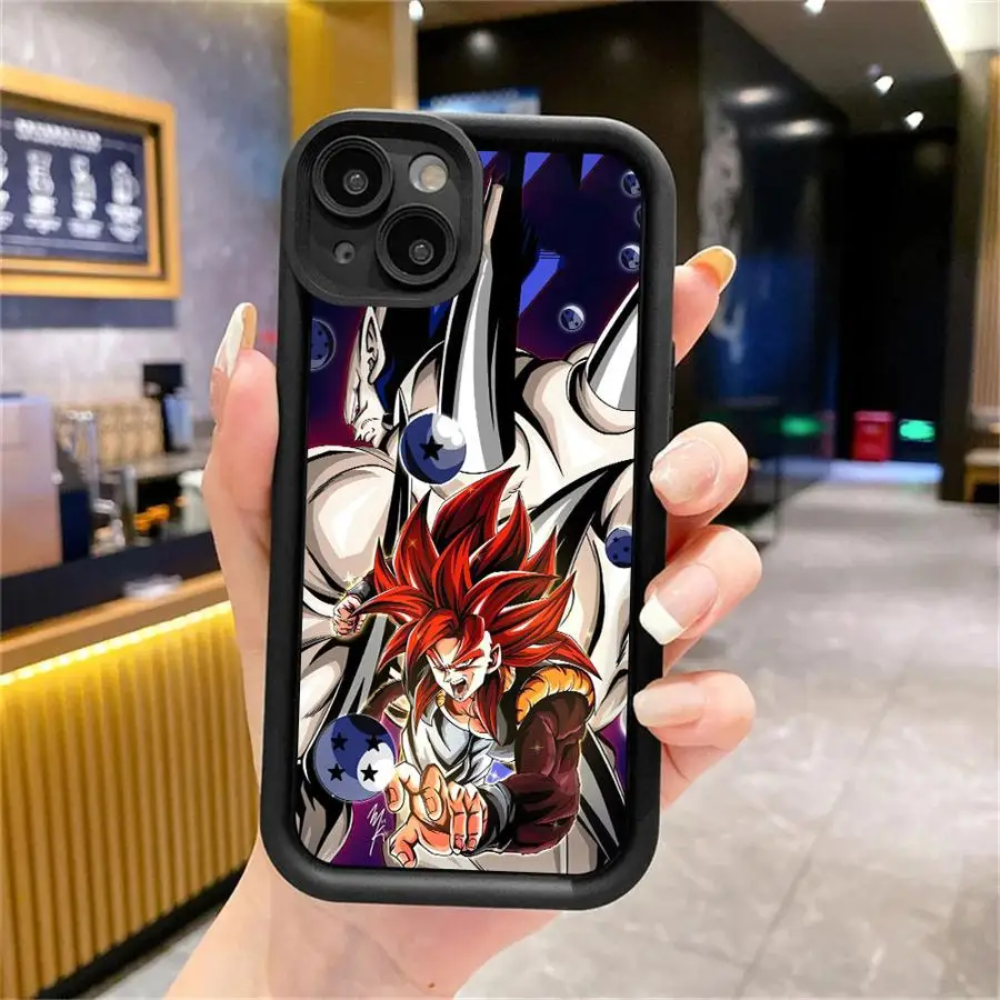 Custodia per iPhone 17 Air XS Max XR 15 16 14 Plus 13 12 11 Pro Max 16e Soft Shell Goku D-Dragon Balls