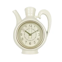 Creative kettle Teapot Wall Clock Kettle Shaped Wall Clocks for Office Home Kitchen Dining Living Room Decoration