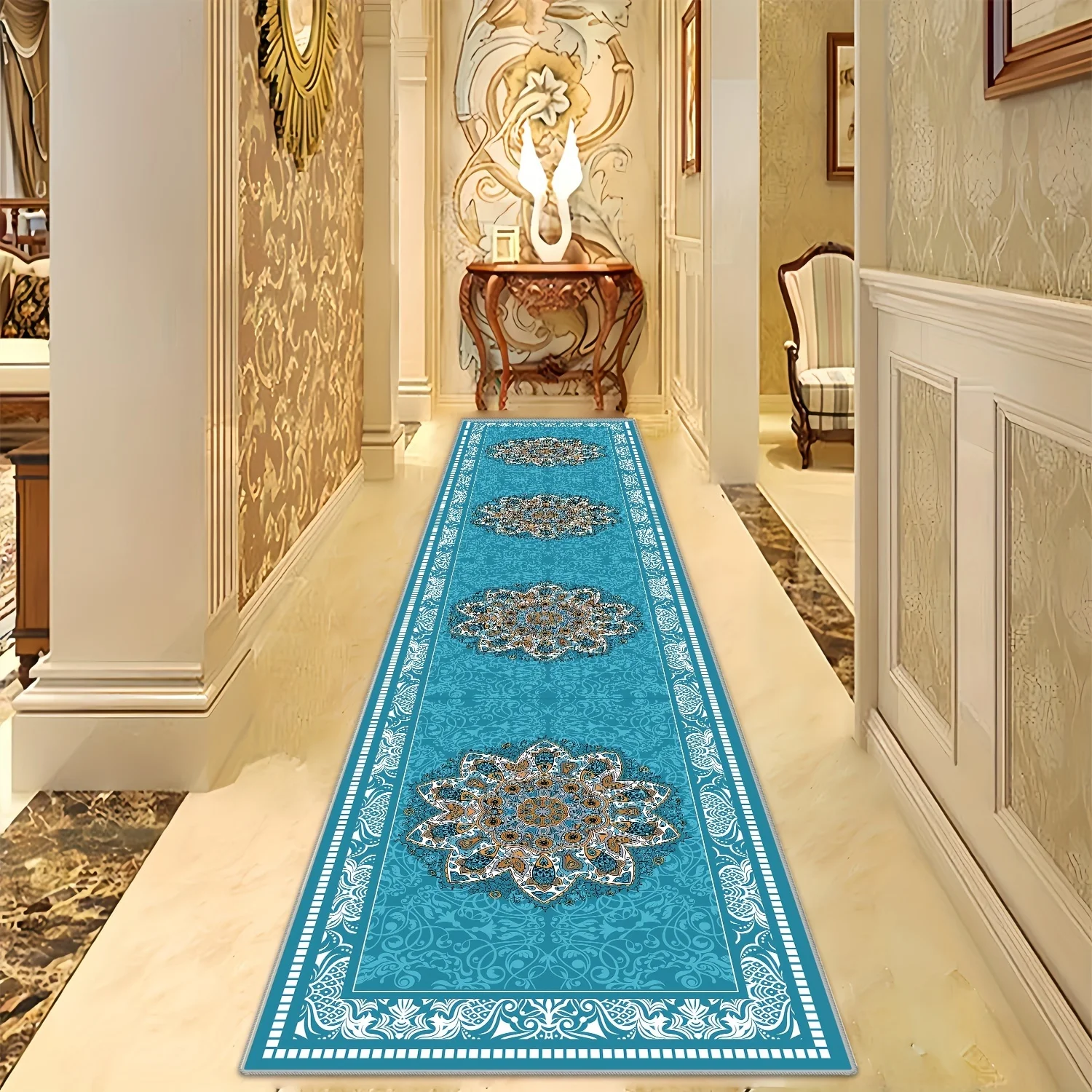 

VIKAMA European-Style Corridor Floor Carpet Staircase Entrance Door Large Area Hotel Guest Room Long-Style Home Decoration