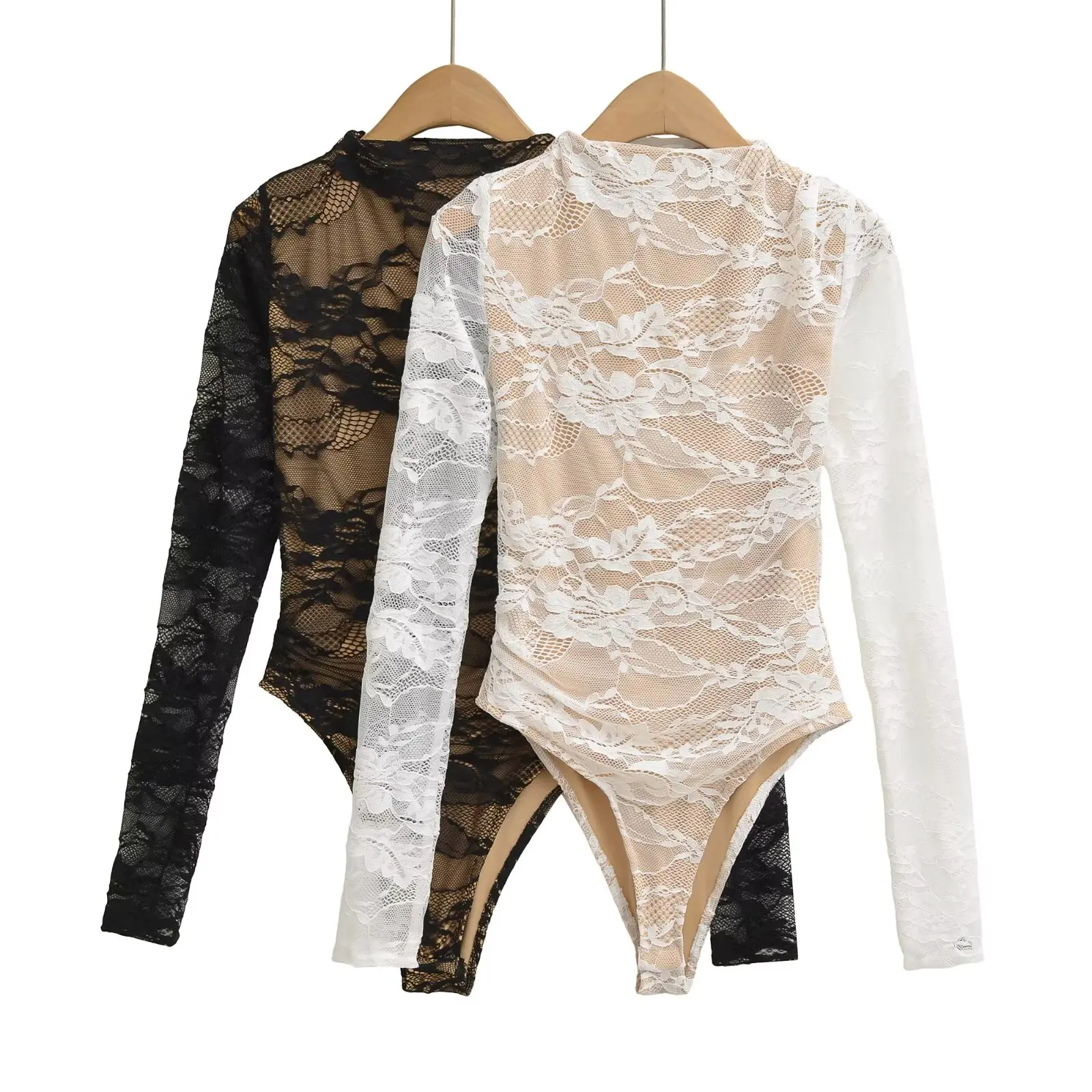 مثير الدانتيل رقيقة عالية الخصر قطعة واحدة دعوى الرغبة النقية الإنترنت Celebri الجسم ملابس خارجية فتاة حلوة حار #1