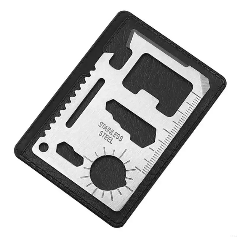 Convenient 11 in 1 Pocket Tools Lifesaving Card Survival Card Pocket Tool Stainless Steel Survival Tool for Outdoor