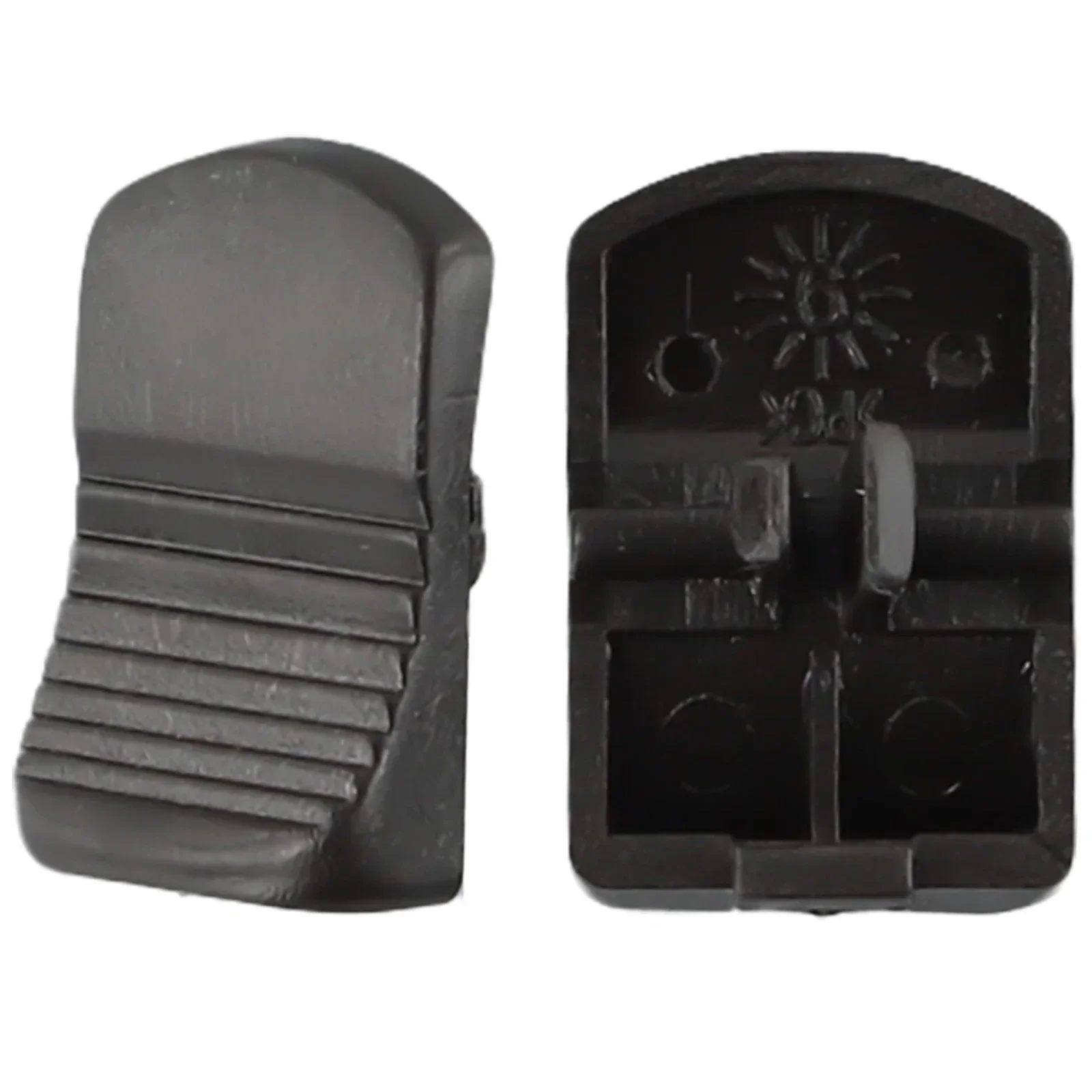 2pcs Switch Button For Bosch GWS6/8-100/125 FF03-100A Install Plastic Black High Quality 25x20mm Repair Power Tool Accessories