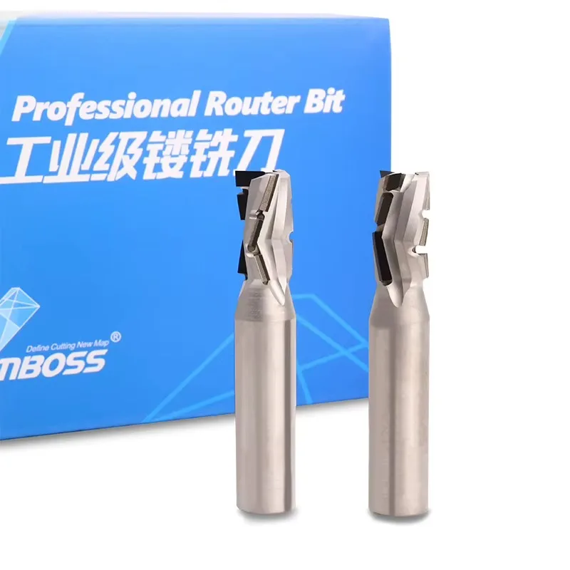Professional Router Bits Diamond Head Pcd Cutter Spiral Router Bits for Mdf, Plywood, Laminated Board Etc