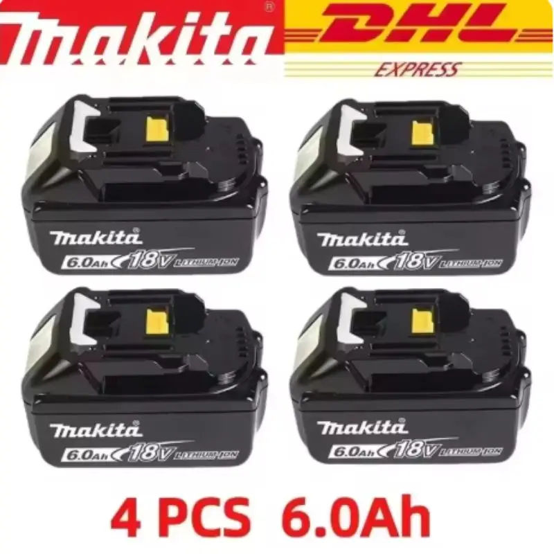 100% Genuine 18V Makita 6.0Ah Makita Battery BL1840 BL1830B BL1850B BL1850 BL1860 BL1815 Replacement Lithium Battery