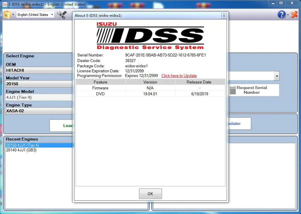 

For Isuzu E-IDSS Engineering Release 2024 - Isuzu Diagnostic Service System Supports J2534+Keygen