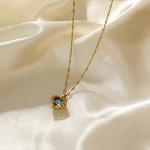 EILIECK-AMOR HEART COLLAR PANELING FOR WOMEN, CURRENT STAINLESS STEEL 316L, GROUND Paste, Wedding Jewelry, Girls Gifts, Fashion 10 Main Sales Steel Pendant - №8