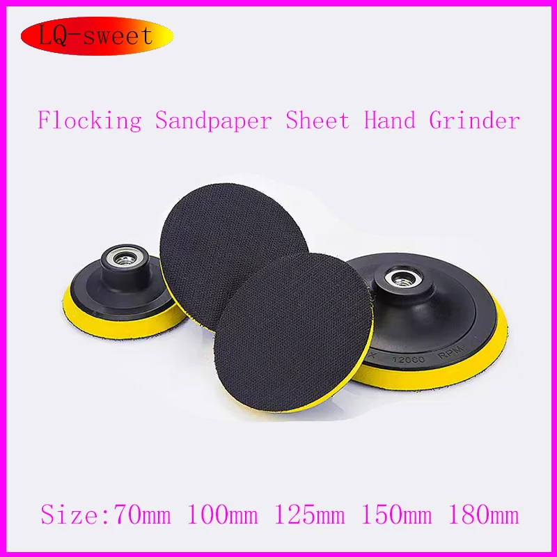 

Angle Grinder Self-adhesive Disc Flocking Sandpaper Sheet Hand Grinder Woodworking Polishing Water Grind