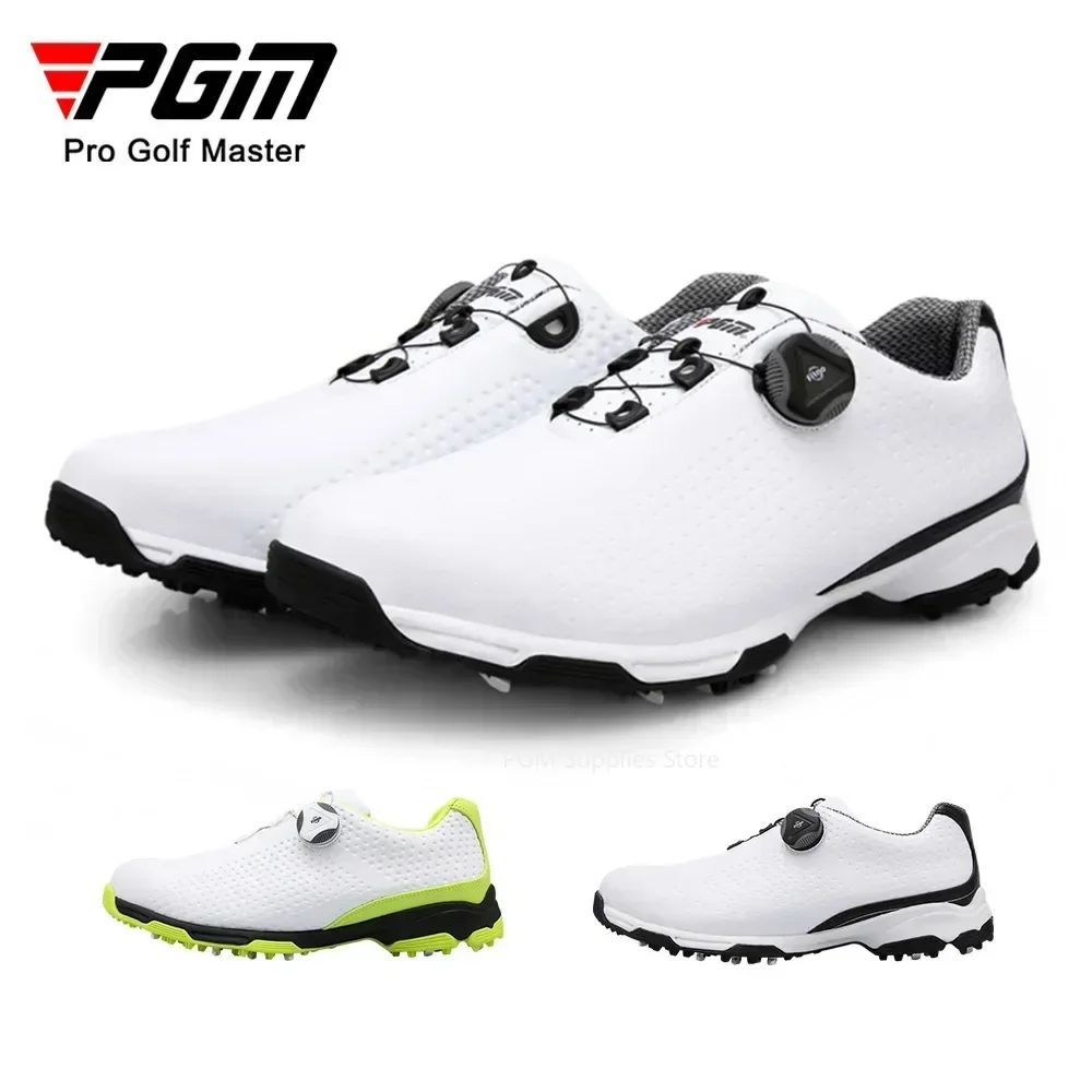 PGM Golf Shoes Men\'s Sneakers Summer Sneakers Swivel Laces Breathable XZ095