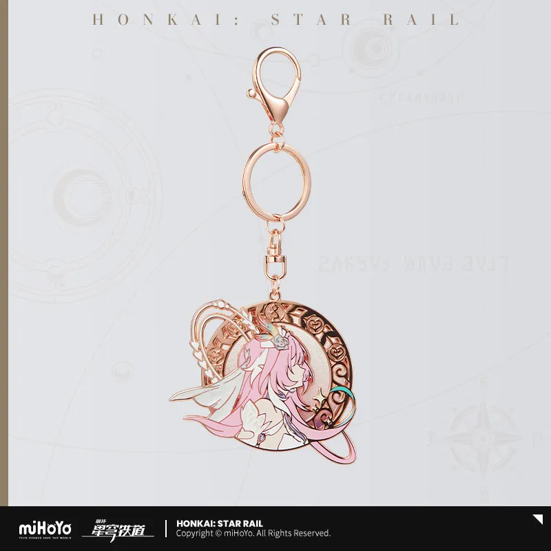 MiHoYo Honkai Star Rail CyreneTheme Impression Serie Quicksand Metal Pendant Keychain Bag Decoration 4