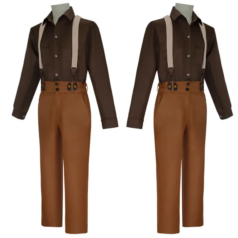 فيلم تيتانيك لعب الأدوار جاك داوسون زي الرجال تمويه فانتازيا وزرة الدنغري الأقواس بنطلون بلايز مجموعة هالوين الدعاوى