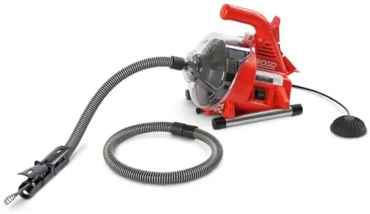 Krachtige 120-volt afvoerontstopper-set met AUTOFEED voor baden, douches, wastafels - eenvoudige ontstopper