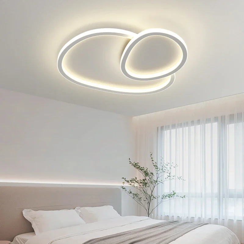 Nordic Led Minimalist Ceiling Lamp Dimmer White for Living Room Bedroom Bathroom Ceiling Lights Home Decor Lusters Luminaires