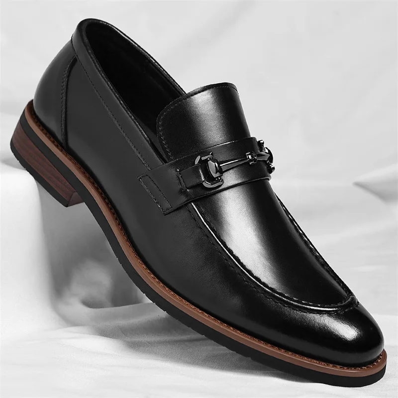 Size 48 Mens Oxford Shoes High Quality Luxury Wedding Leather Shoes Men's Pointed Business Dress Leather Shoes Zapatillas Hombre