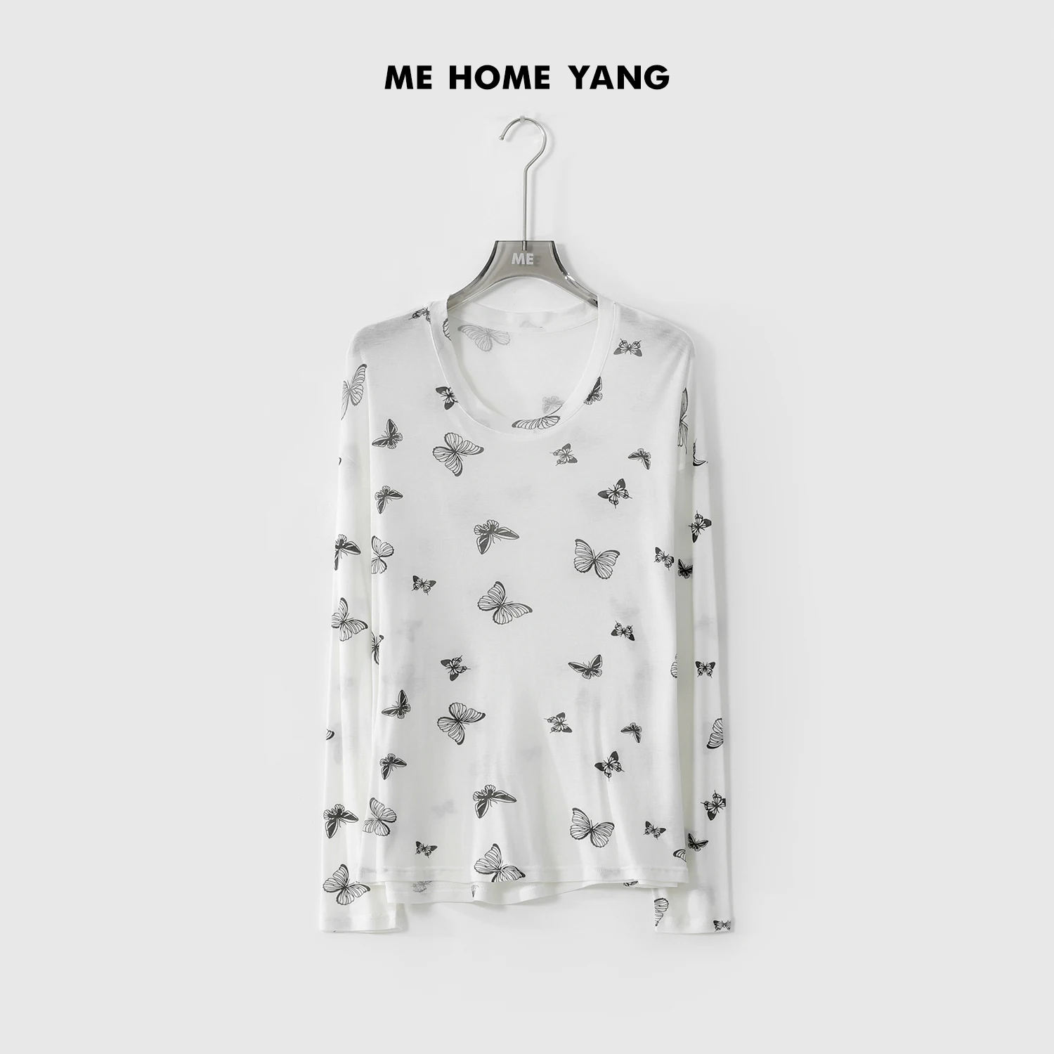 

Дизайнерская женская футболка для похудения, модная, универсальная, повседневная, с длинным рукавом, круглым вырезом, свободного кроя, летняя новинка