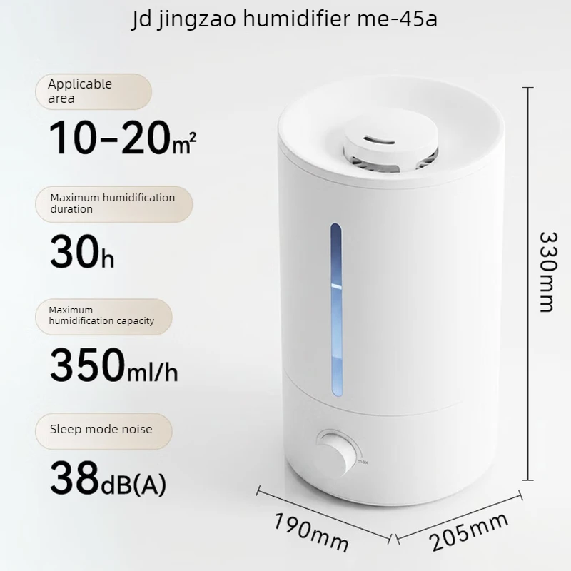 Top Fill Humidifier Large Water Tank Quiet High Mist Output Heat UV Water Care for Bedroom Living Room Home Daily Use 가습기