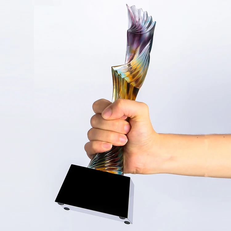 Religious Tradition Modern Celebration Gifts Glazed Award Glazed Crystal Trophy Good Product