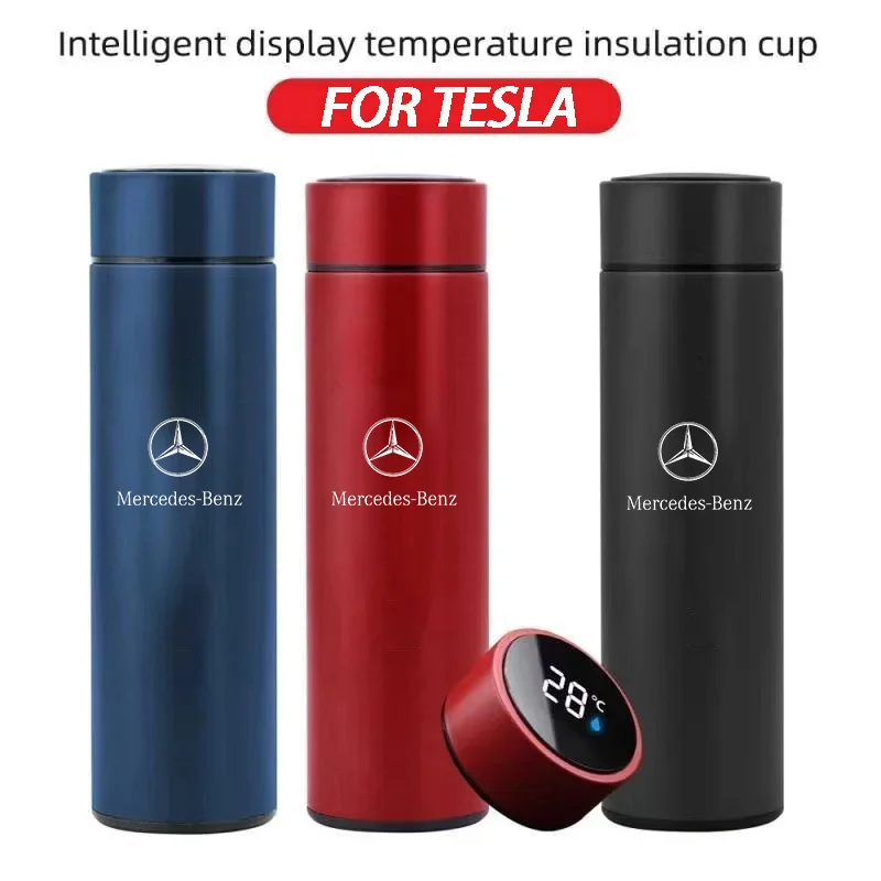 

For Mercedes Benz AMG GLA C300 W210 W168 W220 A B C E S Class Car Thermos Water Cups Coffee Mug Travel Cup Tea Cups Car Sticker