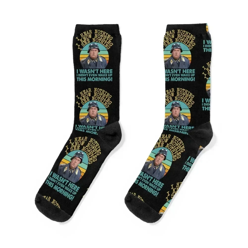 

Sgt Schultz Hogan's Heroes Sergeant Socks Men's Stockings soccer anti-slip Toe sports Socks Men Women's