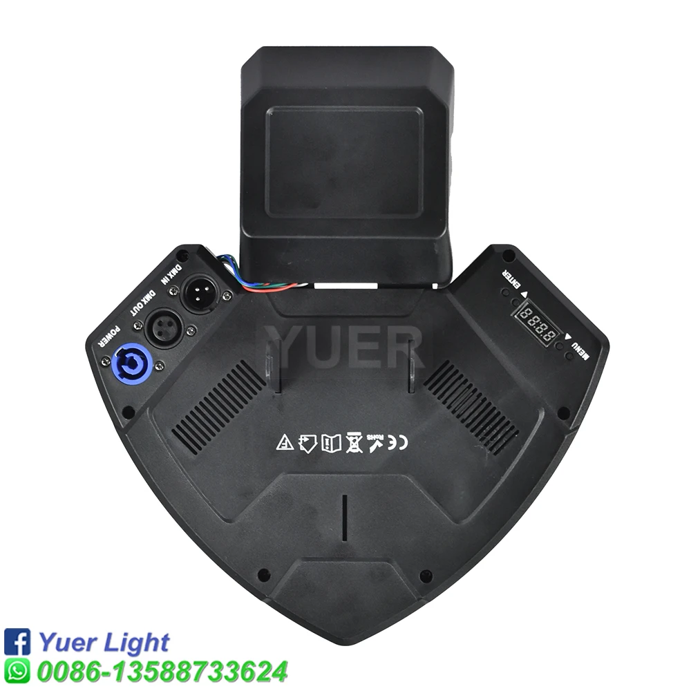 Imagem -03 - Led Disco Gobo Assistente Beam Effect Reflection Lens Rotating Pattern Dmx512 Music Control Iluminação Palco para dj Dance Club 100w