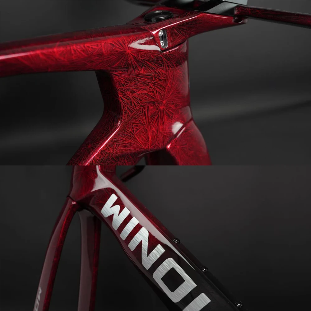 Winow 2025 Carbon TT Frameset Model TT129 700*28C Disc Brake Road