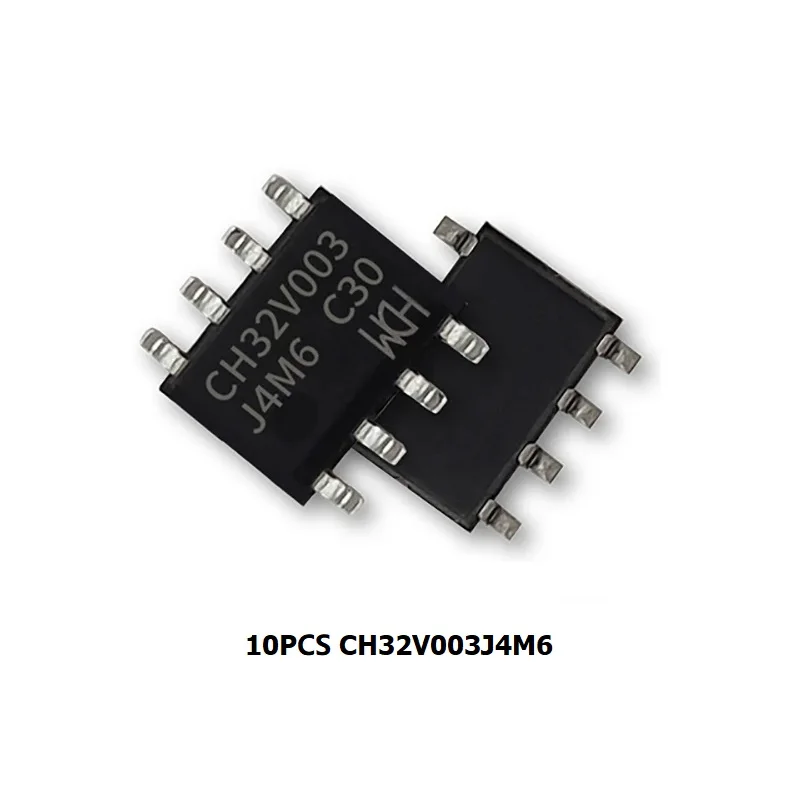 CH32V003 Industrial-grade 10Pcs/Lot MCU RISC-V2A Single-wire Serial Debug Interface System Frequency 48MHz