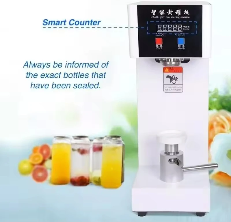 

QLS-180 Semi-Automatic Can Sealing Machine Aluminum Beer Can Sealer Milk Tea Can Sealing Machine Beverage Bottle Sealing Machine