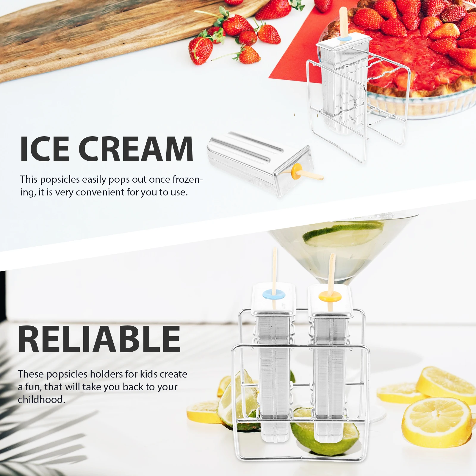 

Popsicle Mold Popsicles Molds Homemade Ice-cream Maker Stainless Steel Diy Mould Reusable