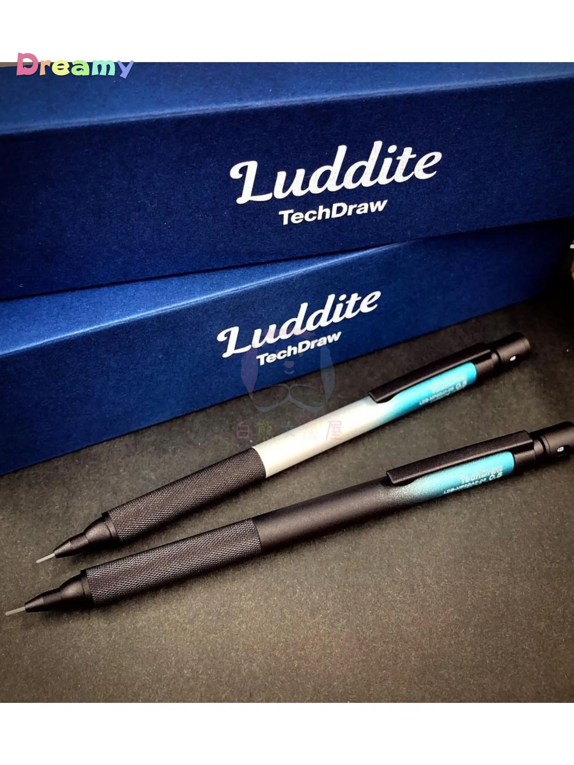 Luddite TechDraw2 Metallic Finish Mechanical Pencil -0.5mm Low Center of Gravity with Gradient Barrel for Smooth Continuous Lead