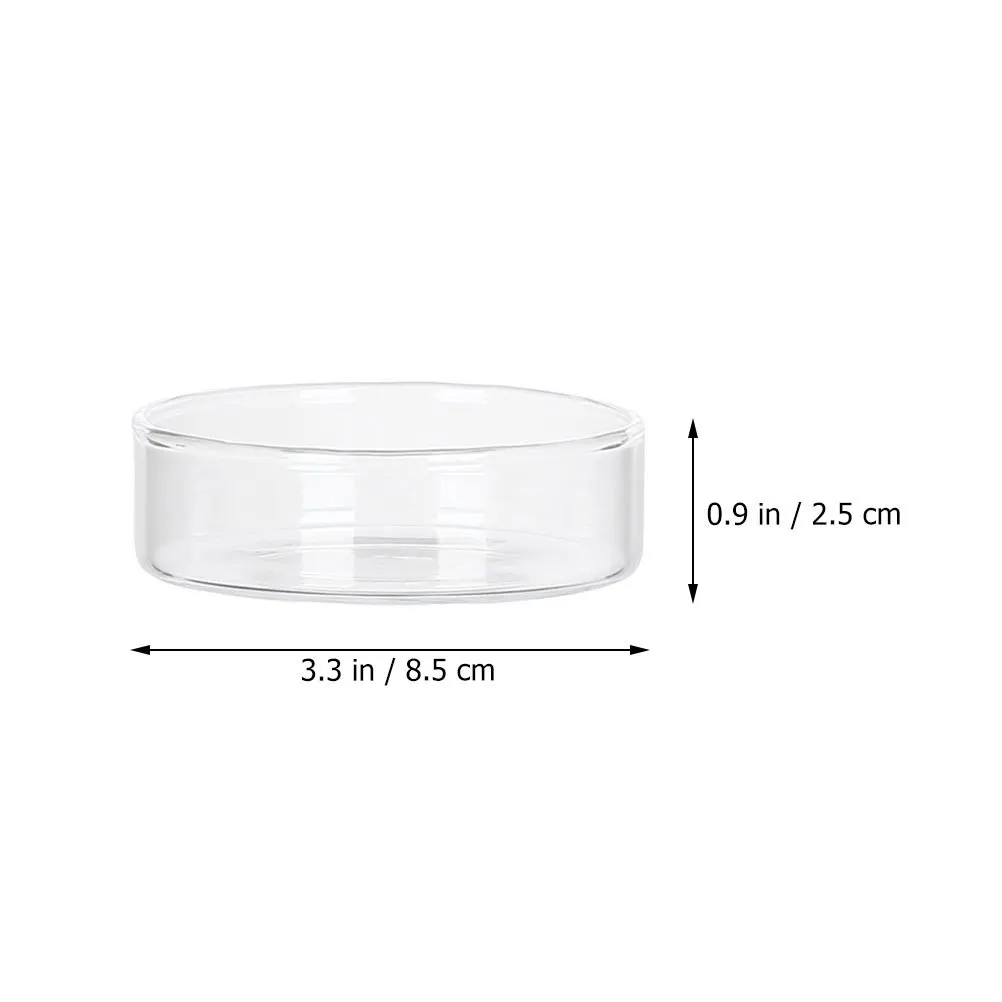 

2Pcs Mini Glass Plates Delicate Fruit Dessert Trays Household Salad Serving Dish Food Tray for Party Wedding Home Use